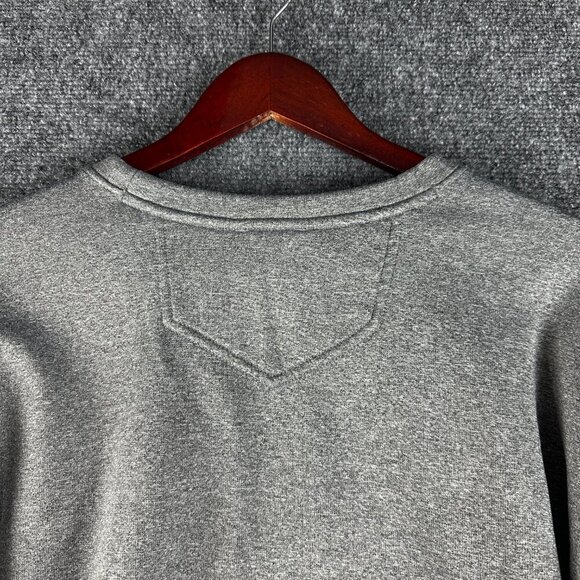 Eddie Bauer SweatShirt Mens XL Gray Long Sleeve Logo FLAW Burn Mark on Front - Picture 9 of 9